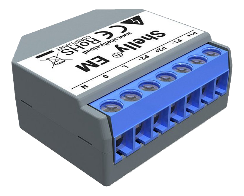 Shelly Power meter, WiFi, output contactor, Shelly EM (without clamps)
