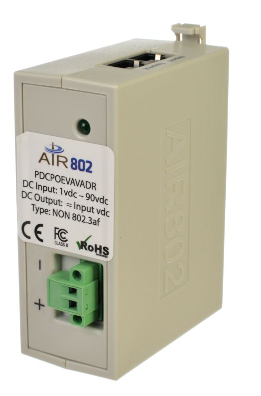Air802 - Direct DC Insertion to Power-Over-Ethernet (PoE) Adapter