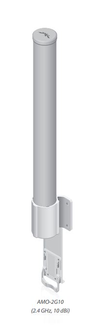 Ubiquiti 2.4GHz dual omni 10dBi 78cm pipe diam max 87mm