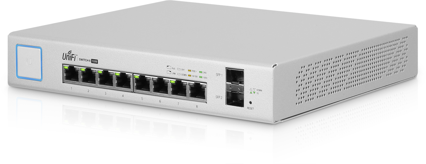 Unifi Switch 8 GE ports PoE 150W