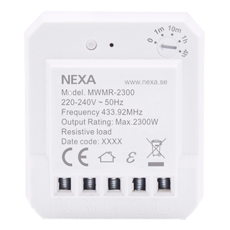 Nexa dosrelä, timerfunktion, MWMR-2300