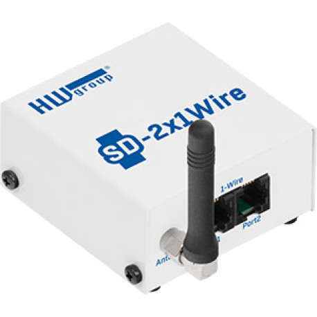 HWg SD monitoring unit 2x1-wire ports Temp set