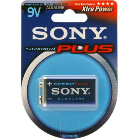 SONY Stamina Plus batteri, LR61, alkaliskt, 9V, 1-pack