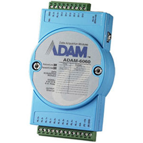 Advantech ADAM-6060 6-ch DI, 6-ch RL Eth Smart I/O