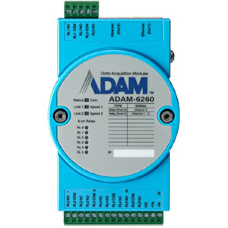 Advantech ADAM 6260 - 6 ch Relay OUT