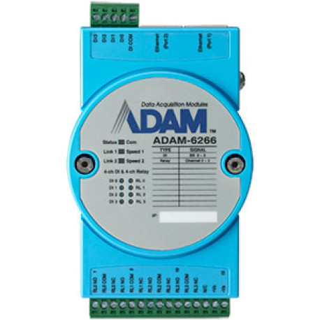 Advantech ADAM 6266 - 4 ch Relay OUT/ 4 ch D In Advantech ADAM 6266 - 4 ch Relay OUT/ 4 ch D In