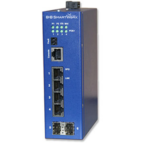 Advantech B+B Manag Eth Switch 4 PoE + 2 SFP Giga