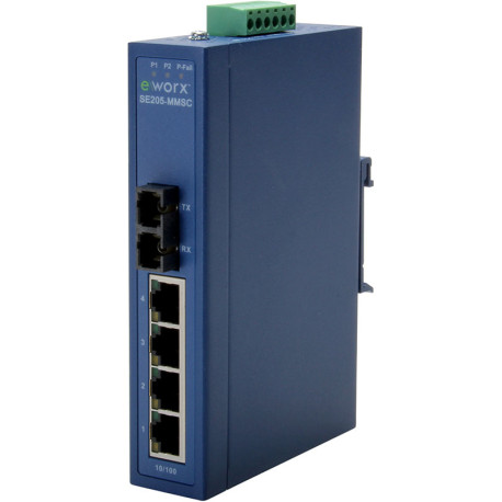 Advantech B+B eWorx Ethernet Switch 4 + 1 FX MM SC