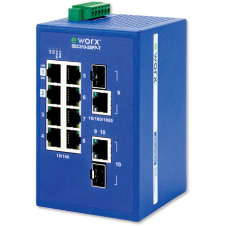 B+B eWorx Monitored Ethernet Switch 8 + 2 Gig SFP B+B eWorx Monitored Ethernet Switch 8 + 2 Gig SFP