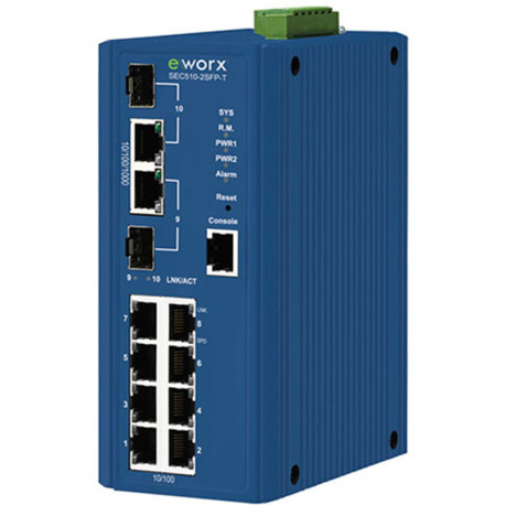 B+B eWorx Managed Ethernet Switch 8 + 2 Gig SFP