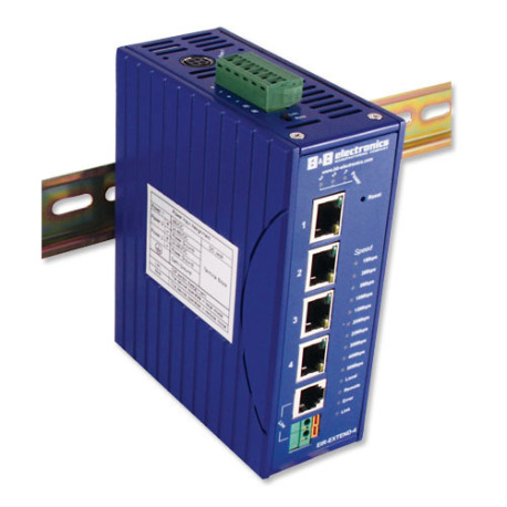 E-Linx Ethernet Extender (Copper) 4-port rugg DIN