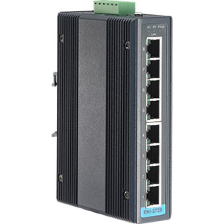 Advantech EKI Ethernet Switch 8-port GbE Temp