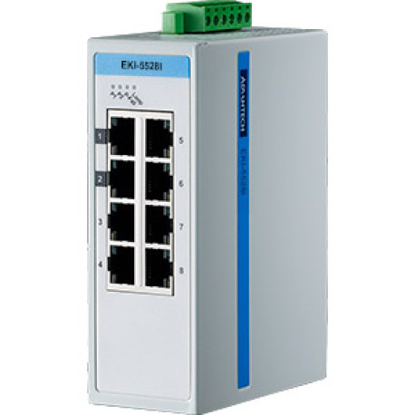Advantech EKI Monitor Ethernet Switch 8-port Temp