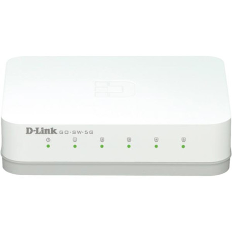 D-link 5-Port Gigabit Easy Desktop Switch, 5-port 10/100/1000Mbps, vit