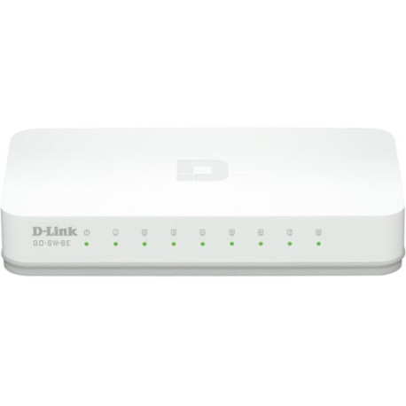 D-Link Fast Ethernet Easy Desktop Switch, 8-port 10/100 Mbps, vit