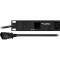 DELTACO Grenuttag med 10xIEC 60320 C13 uttag, 1xIEC 60320 C14 anslutning, amperemeter, 19
