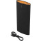 Portabelt batteri för laddning av mobila enheter 15600mAh 2xUSB svart/orange 