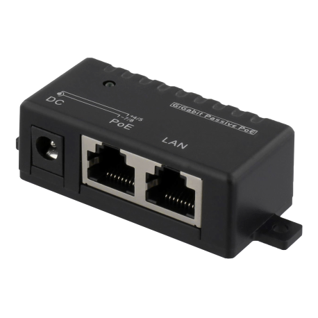 DELTACO PoE Gigabit injector for PoE/PoE+, 1000Mbps, 48W, black