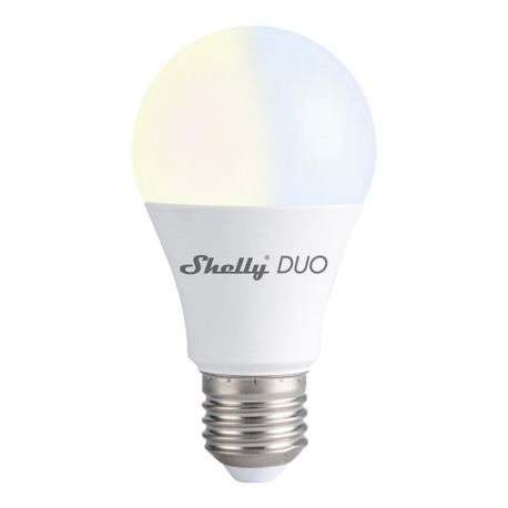 Shelly Lampa, LED, WiFi, E27, dimbar, färgtemperatur, Shelly DUO