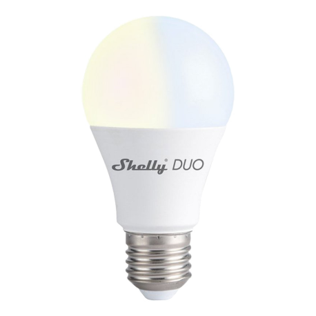 Shelly Lamp, LED, WiFi, E27, dimmable, color temperature, Shelly DUO