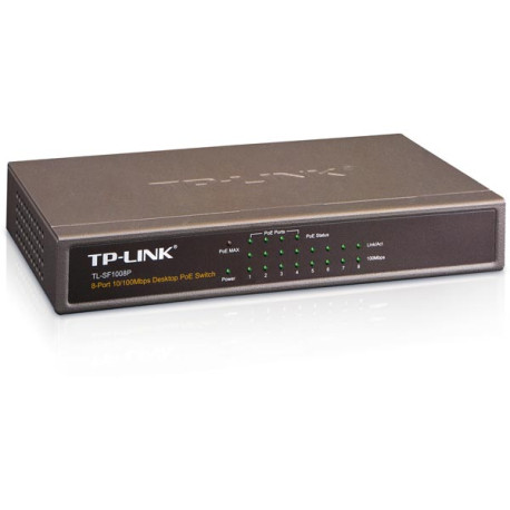 TP-LINK Switch 8port 10/100 PoE Bordsmodell