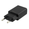 Väggladdare 240V till 5V USB 1A svart