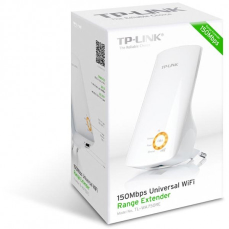 TP-LINK Repeater för trådlöst nätverk, 150Mbps, 2,4GHz, 802.11b/g/n, vit