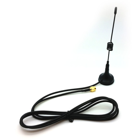 Magnetic base antenna for 433MHz 1.5m cable SMA male