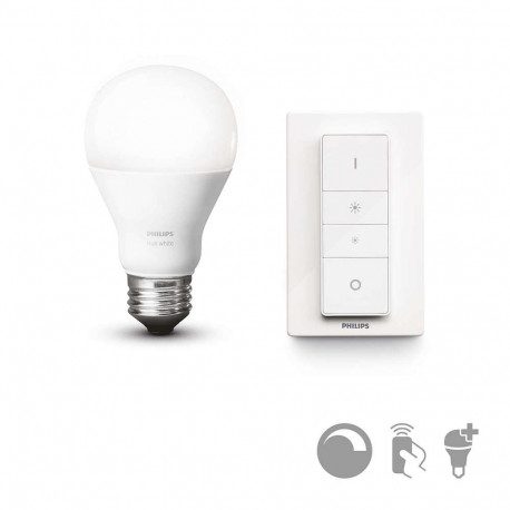 Philips Hue 9,5W A60 E27 Dimmersats Kit