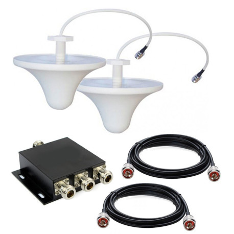 Coverage amplifier - 2 EXTRA INDOOR ANTENNAS