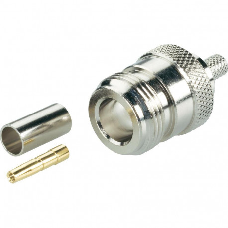 N-female crimp connector for LMR400 cable