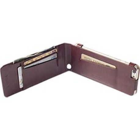 Krusell Kalmar Walletcase Plånboksfodral i äkta läder  - iPhone 6 Plus - Brun