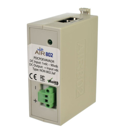 Air802 - Direct DC Insertion to Power-Over-Ethernet (PoE) Adapter