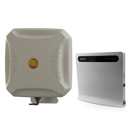 Huawei B593S-22 4G Router - olåst + Poynting Panelantenn XPOL MIMO 9dBi