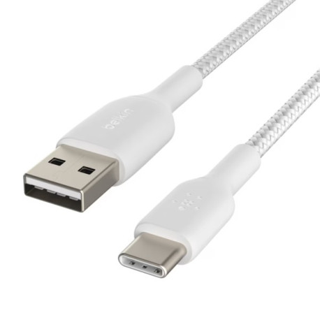 Belkin USB-A till USB-C kabel 1m (vit)