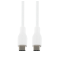 DELTACO USB-C till USB-C laddningskabel, 60W, 1m, vit