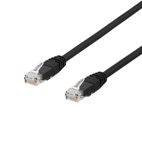 Network cable, LSZH, Cat6, 3m, Black
