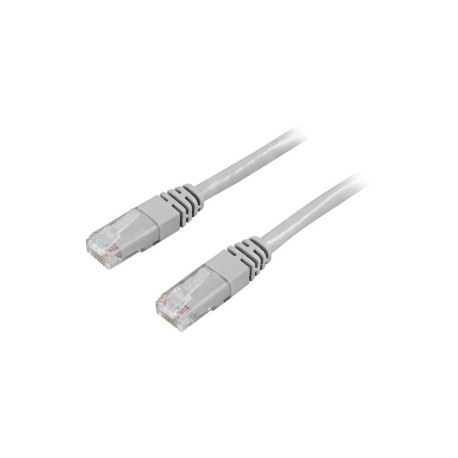 DELTACO U/UTP Cat6a patch cable, LSZH, 0.5m, grey