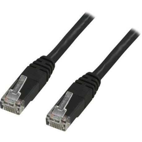 Network cable, LSZH, Cat6, 0.3m, black