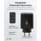 Väggladdare USB-C/USB-A PD Dual Fast Charger (30 W) black