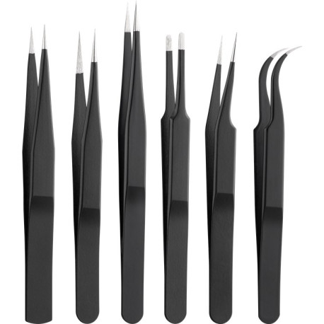 Tweezers Set 6 Pieces