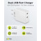 USB-C PD Dual Fast Charger (2x18W) white