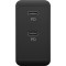 USB-C PD Dual Fast Charger (2x18W) black