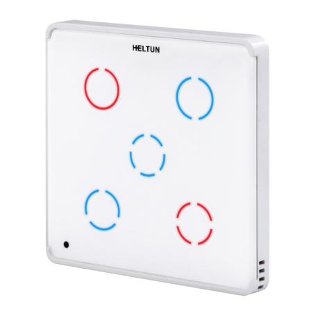 Touch Panel Switch Quinto, Vitt glas, Vit ram