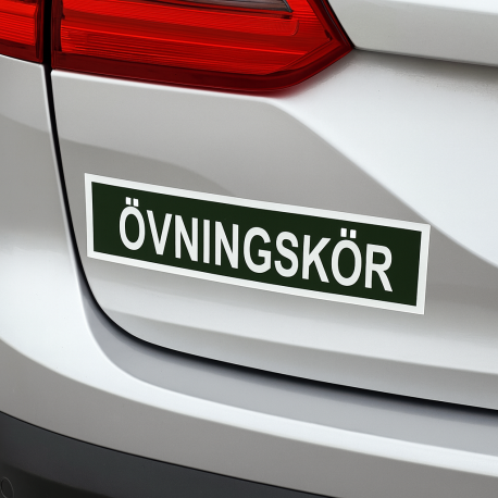 Practice driving sign