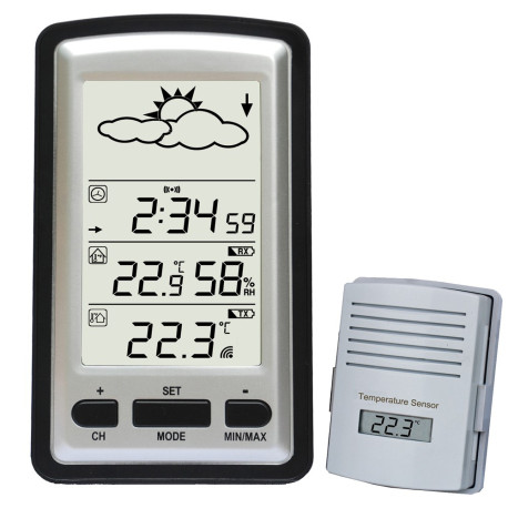 Trådlös termometer för inne/utomhusbruk med display