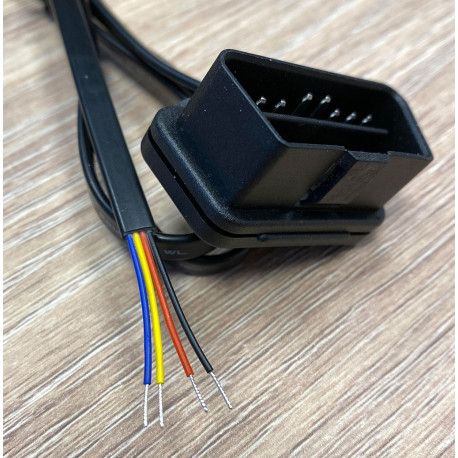 OBD cable with loose cable ends for use with H-CAN