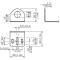 Mounting accessories for inductive sensor, angled