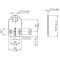 Mounting accessories for inductive sensor, straight