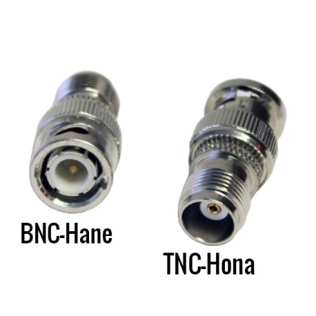 Adapter BNC male to TNC female
